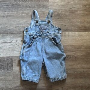 Vintage 80s Guess Baby Snap Bib Denim Overalls
